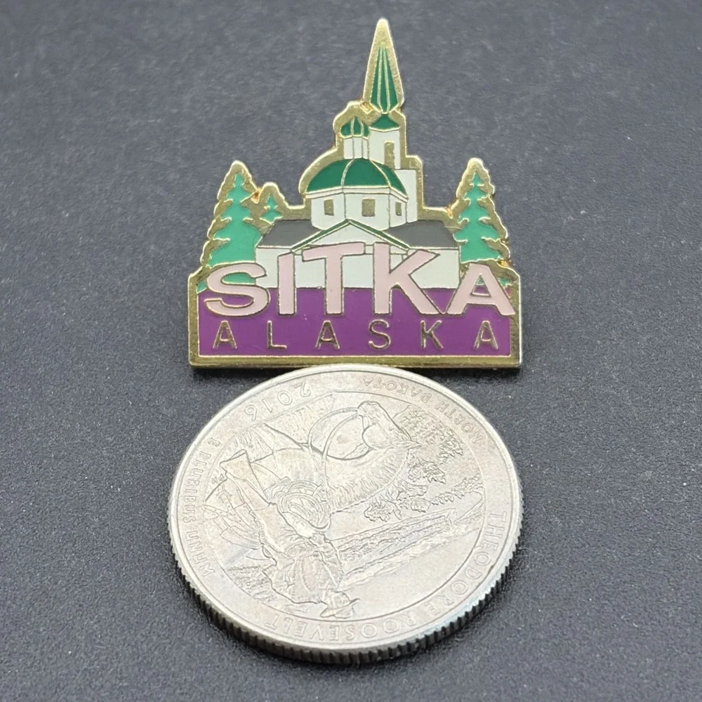 Sitka Alaska United States Of‎ America Lapel Hat Pin